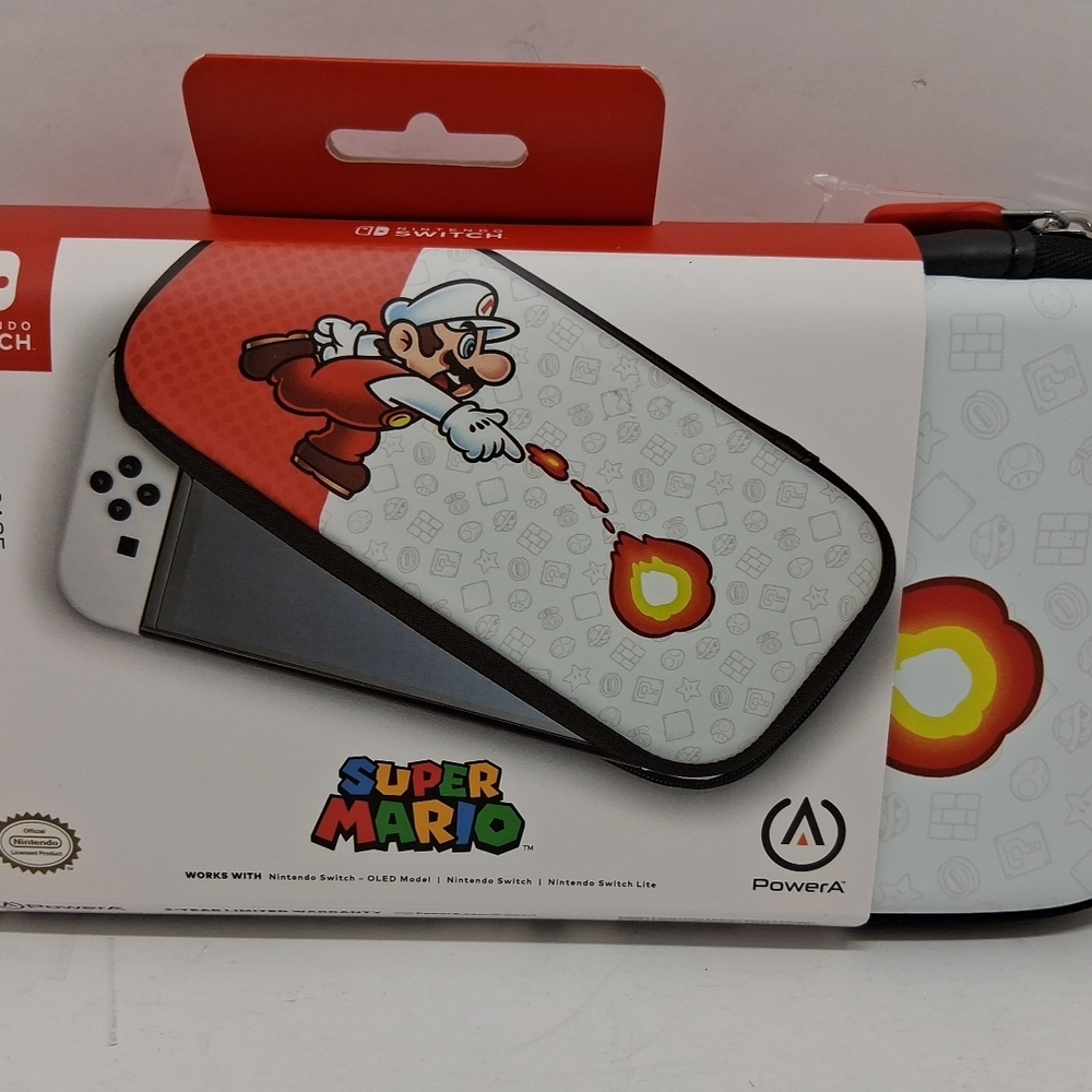 Sony‎ Super Mario Nintendo Switch Case - Red, White, Black